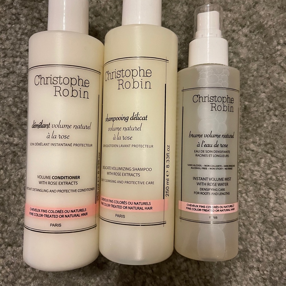 Christophe Robin Shampoo, Conditioner, Volumizer